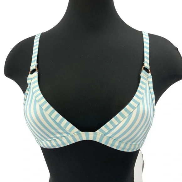 Pacsun L. A. Hearts Blue and White Stripped Bikini C1 - Picture 6 of 12